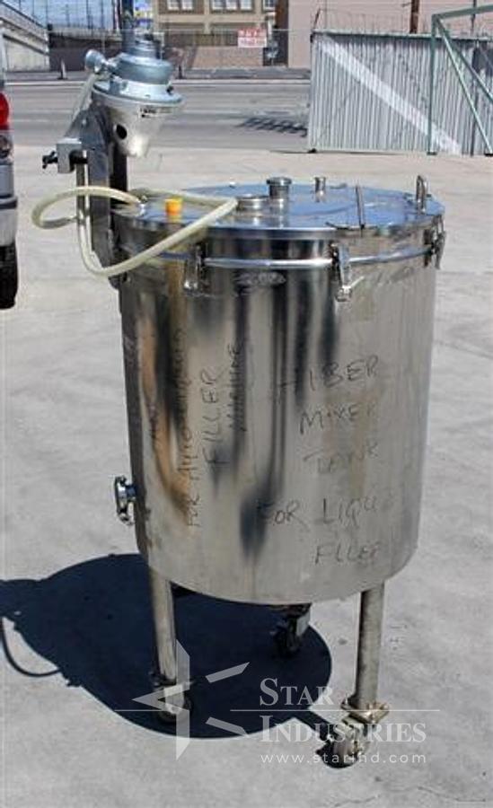 Used S.S. Tank w/ Pneumatic Mixer