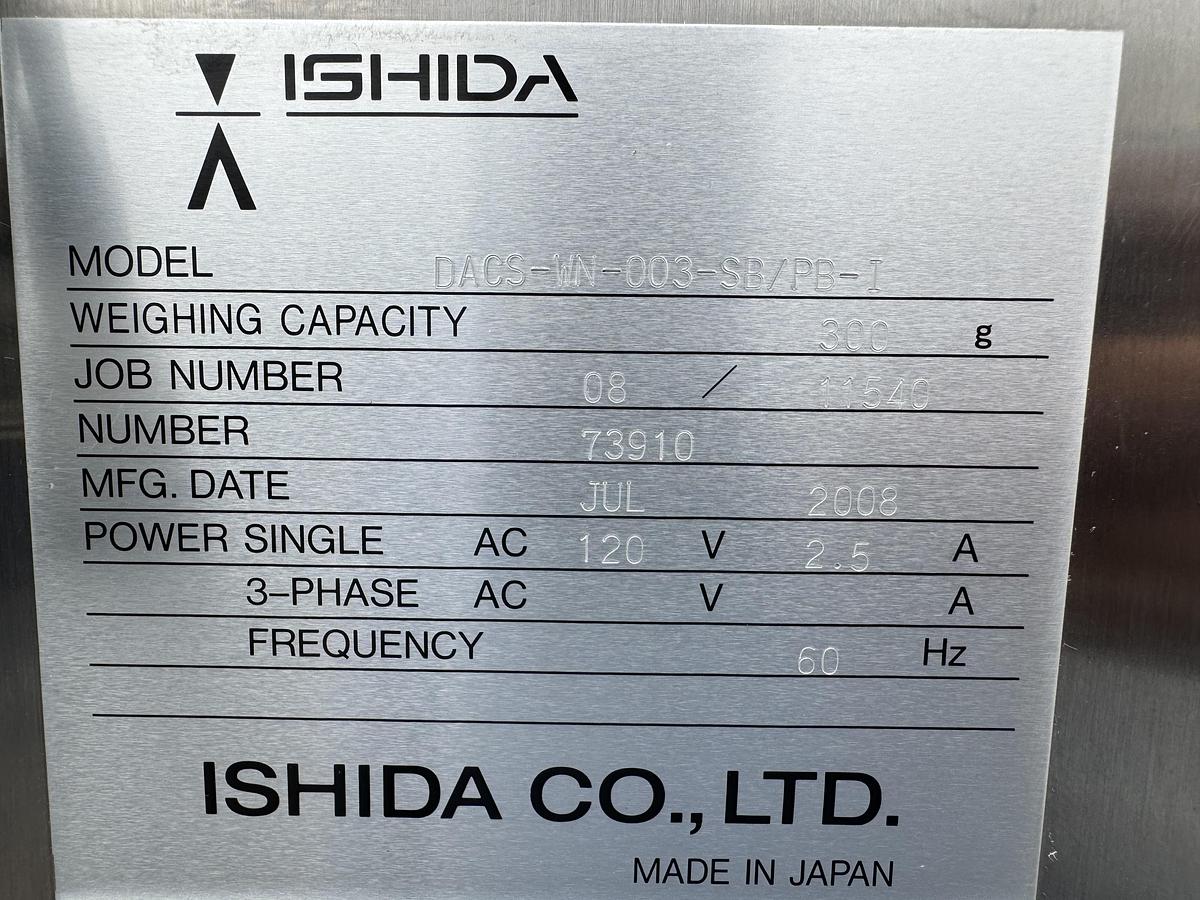 Used Ishida Checkweigher