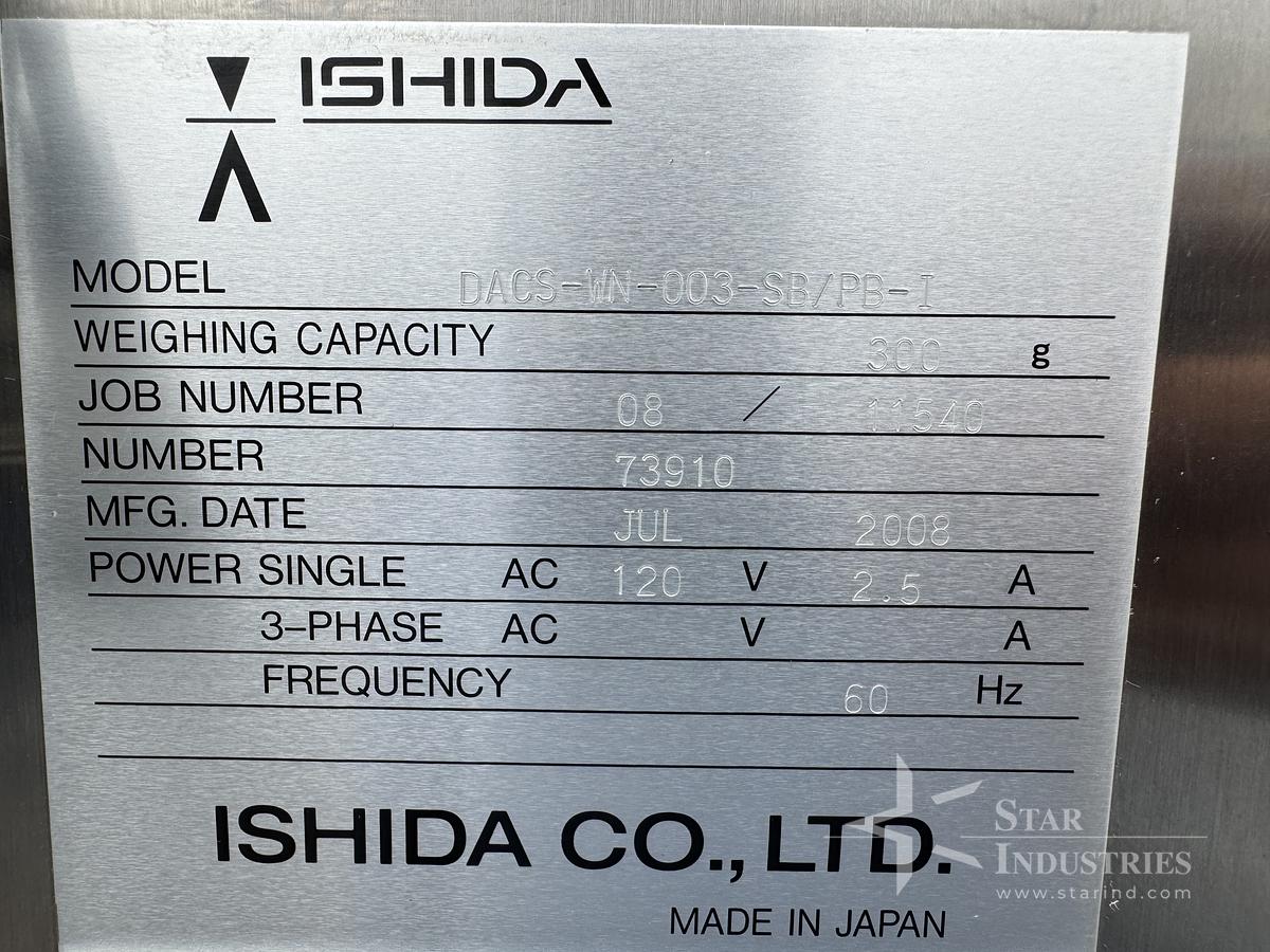 Used Ishida Checkweigher