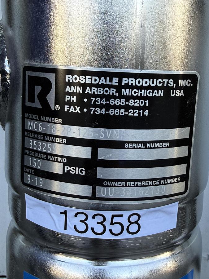 Used ROSEDALE- LIQUID FILTRATION HOUSING