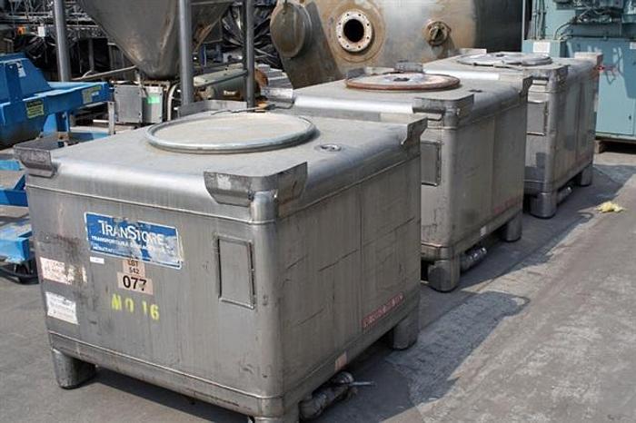 Used Transtore 220 gal/35 c.f. 304 s.s. Tote