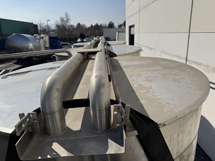 Used Tank, 1,300 Gallon, 316 Stainless Steel, Dish Bottom, JV Northwest