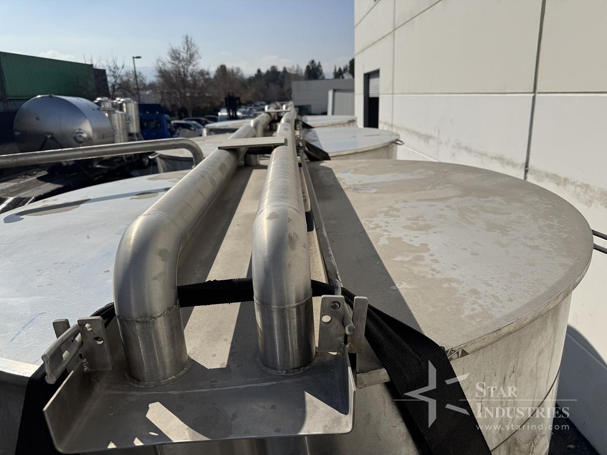 Used Tank, 1,300 Gallon, 316 Stainless Steel, Dish Bottom, JV Northwest