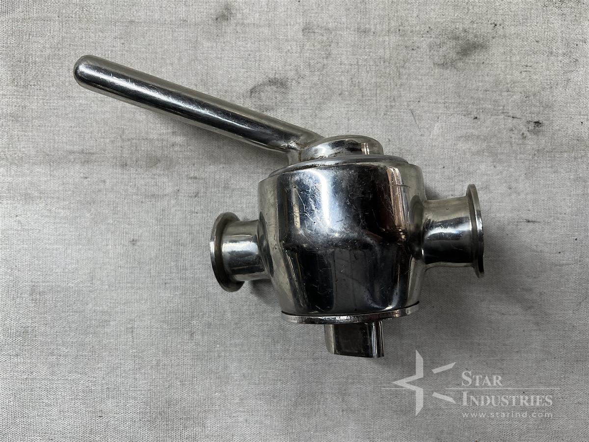Used Tri-Clover Stainless Steel Shut-Off Valve