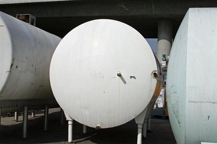 Used 3,000 gallon Storage Tank, s.s., horizontal