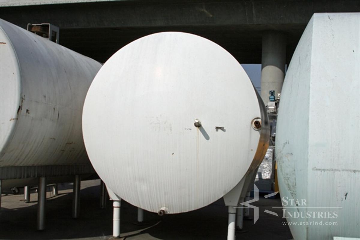 Used 3,000 gallon Storage Tank, s.s., horizontal