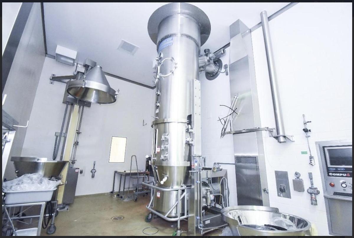 Used Vector Freund Flo Coater System FL-3N-120 Fluid Bed Dryer