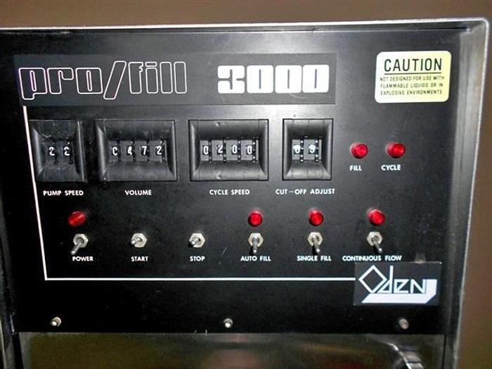 Used Oden 3000 Pro/Fill Single Head Positive Displacement Filler