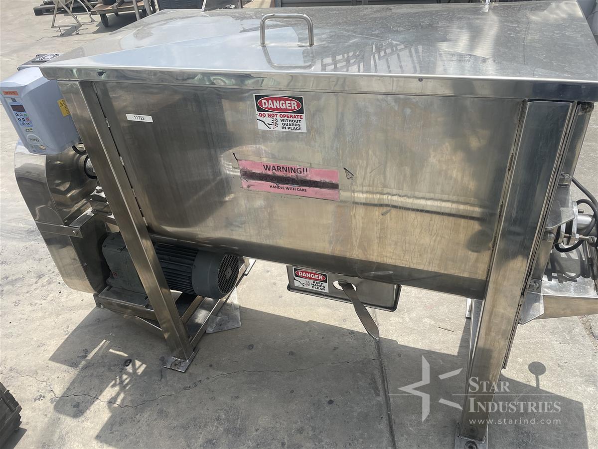 Used Stainless Steel Double Ribbon Blender