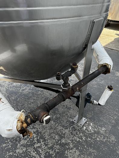 Used 250 Gallon Lee Single-motion Swept Jacketed Kettle
