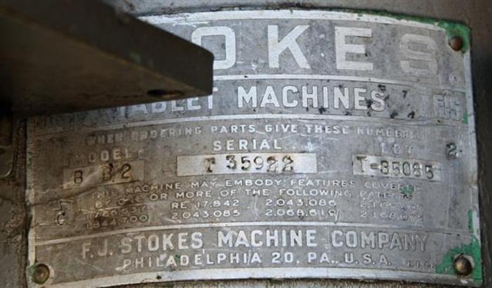Used Stokes 45 station BB2 (513-2) Tablet Press