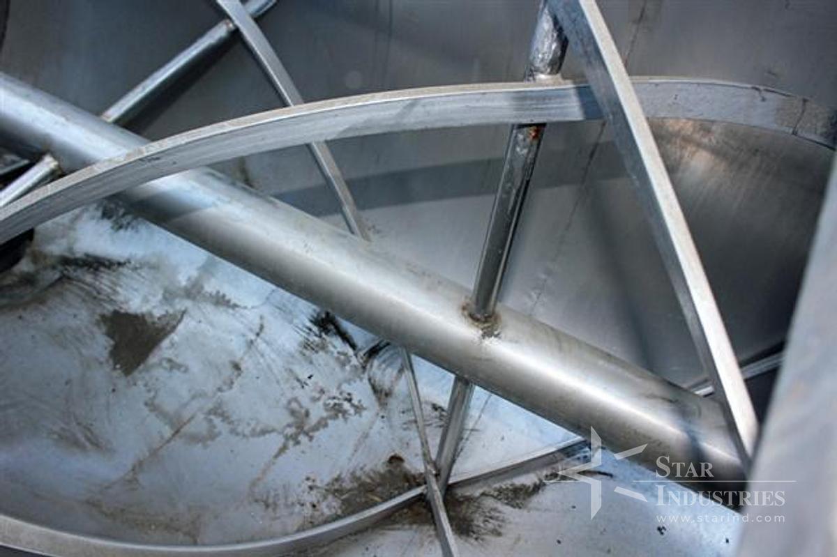 Used O'HARA STAINLESS RIBBON BLENDER, APPROX. 52 C.F.