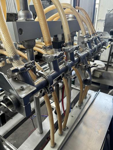 Used Accutek 6 Automatic Overflow Pressure Filler