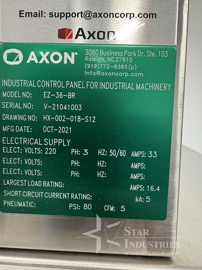 Used Axon Heat Tunnel, EX.24.BR x 1