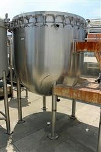 Used Pardo & Sons 500 Gal Agi Jacketed Vacuum Tank