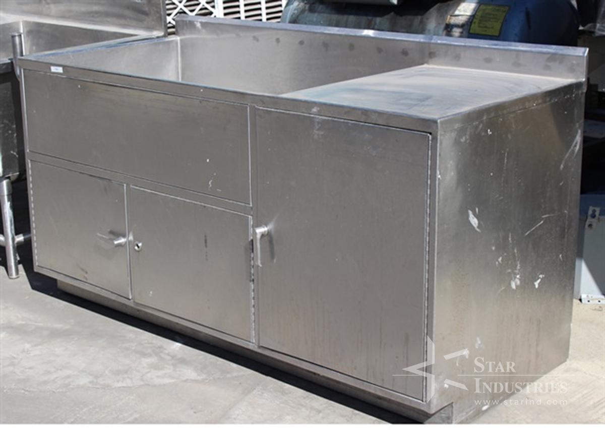 Used Stainless Steel Washing Table 74" x 32"