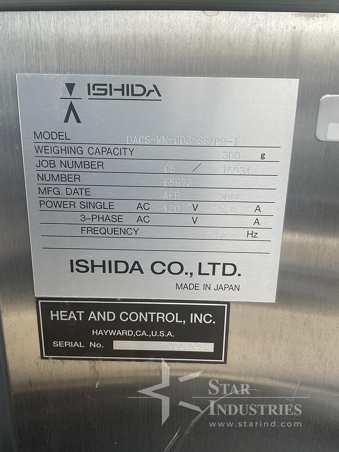 Used AP-In Motion/Ishida Checkweigher