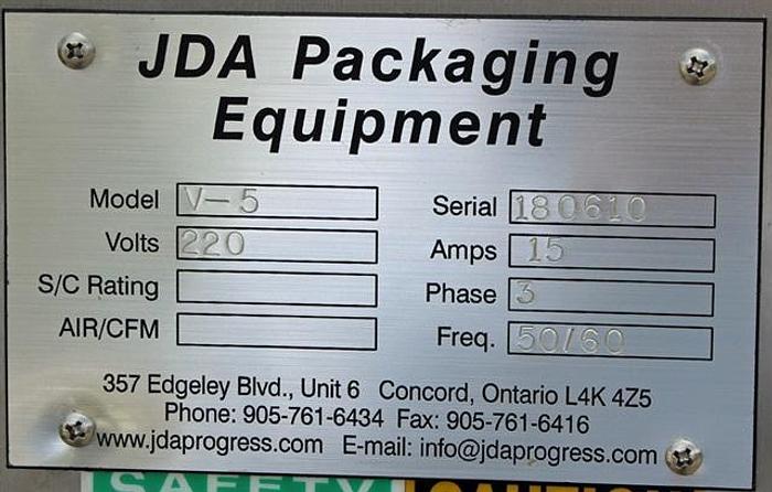 Used J.D.A. 5 c.f. S.S. V-blender w/ Bar