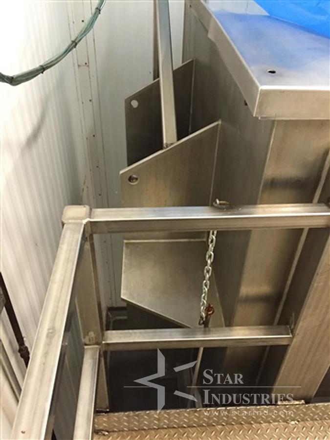 Used 300 Cu Ft Aaron Process Ribbon Blender, S/S, 60 Hp
