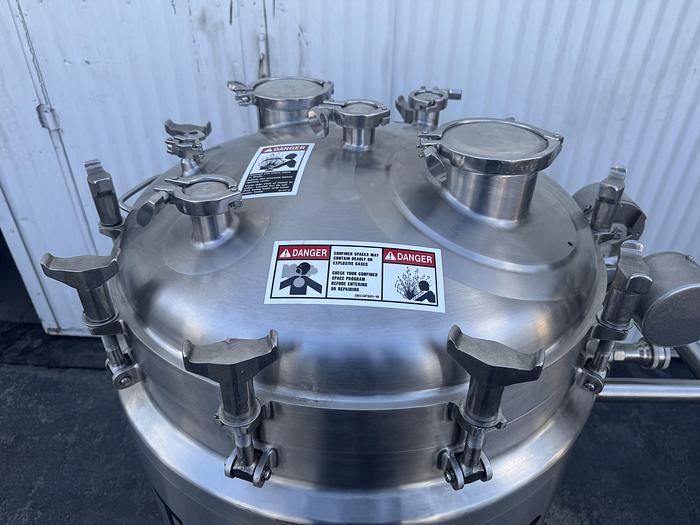 Used Tank, 316L Stainless Steel, Walker, Jacketed