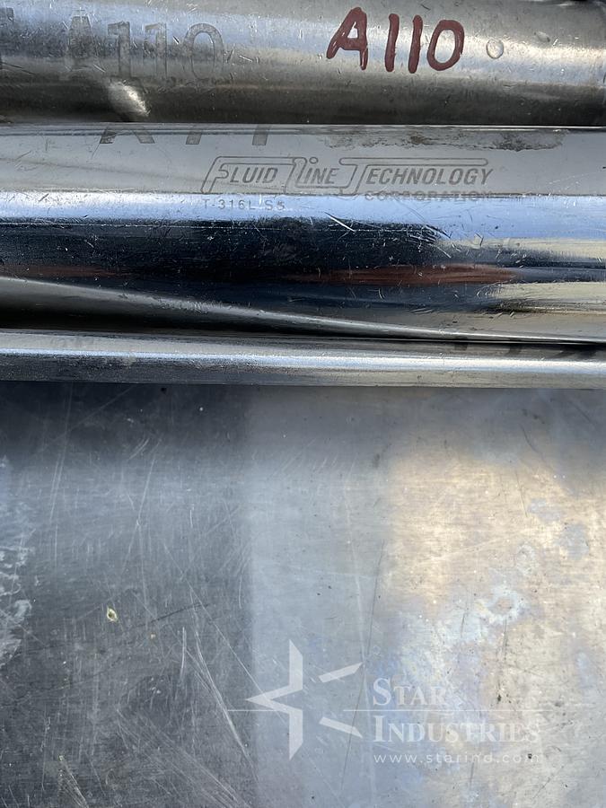 Used Fluid Line Technology T-316 SS PSI Tubes