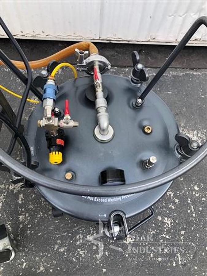 Used TOTE S/S TANK WITH MANUAL VALVE             #3266