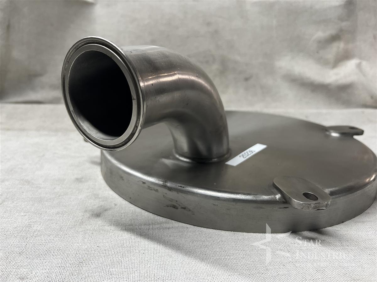 Used Stainless Steel Hopper Lid with Tube Inlet