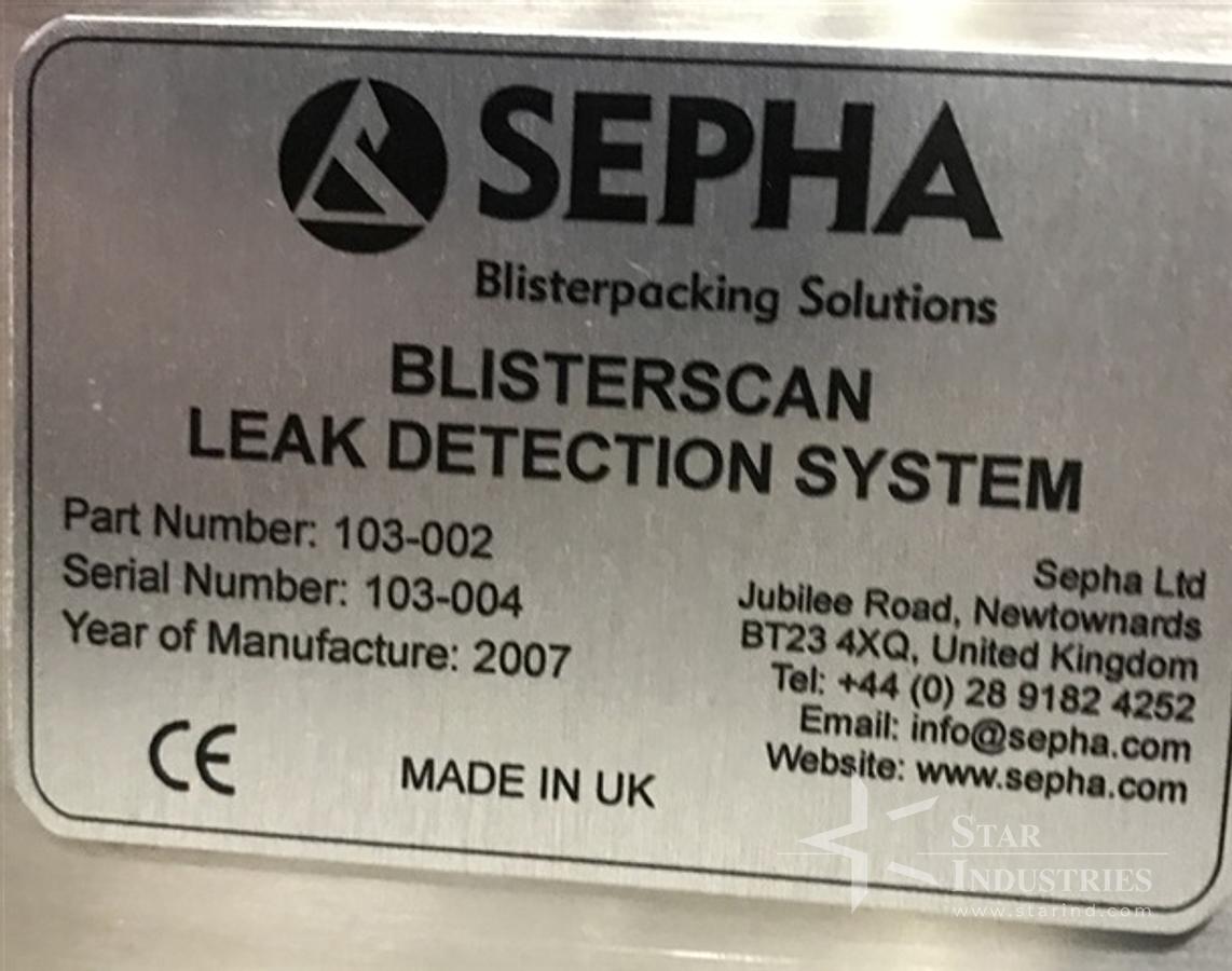 Used Sepha Blister Scan Leak Detector