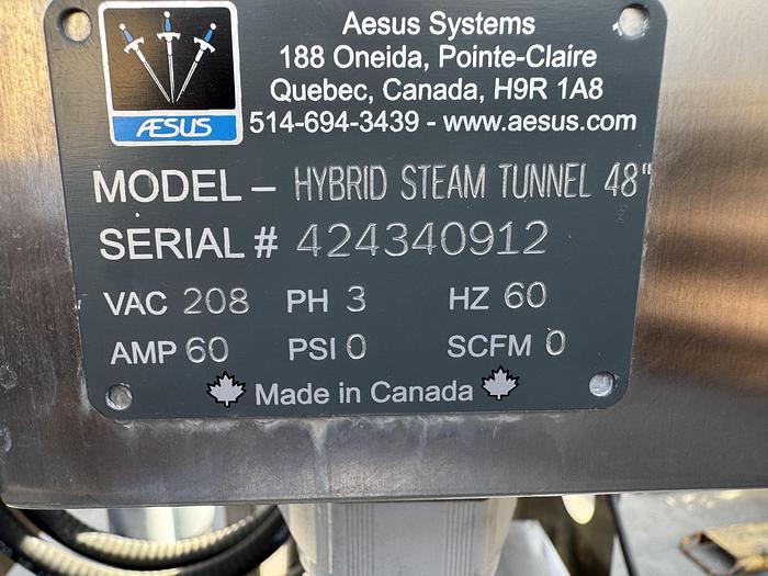 Used Aesus Hybrid Steam Tunnel 48''