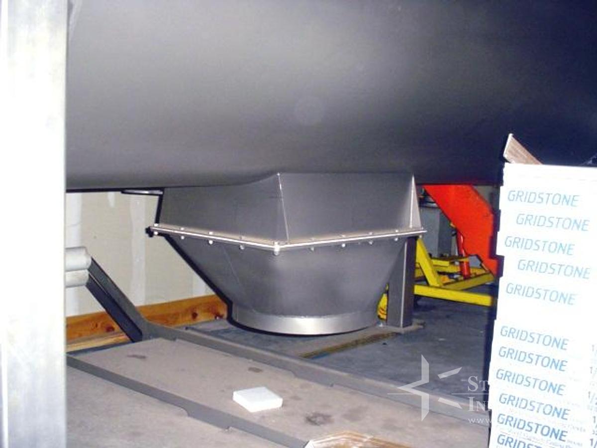Used 114 cubic foot stainless Ribbon Blender