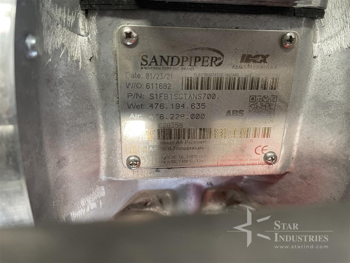 Used Sand Piper Diaphragm Pump