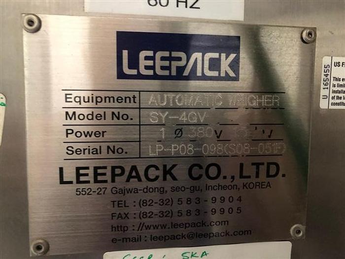 Used Leepack Rotary Packaging System. Model RP-8BTZ