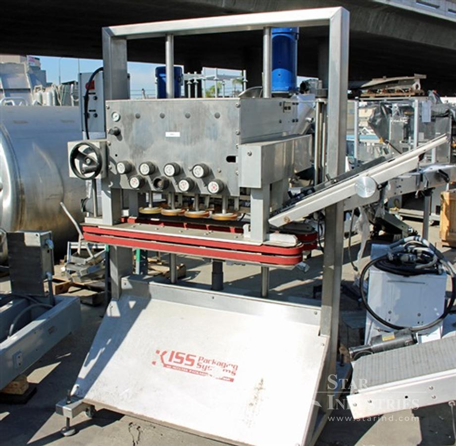 Used Accutek 8-spindle Capper w/ Elevator & Conveyor