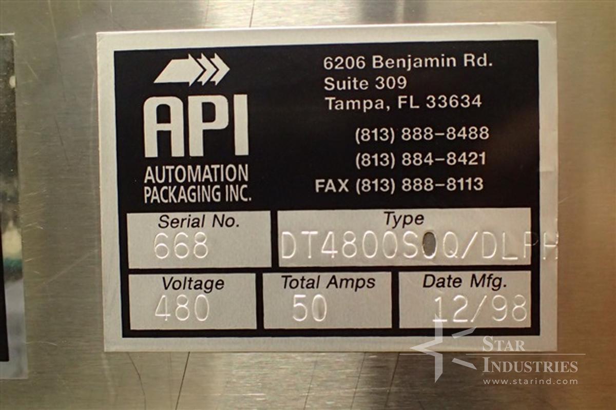 Used API DLT4800 Shrink Bundler