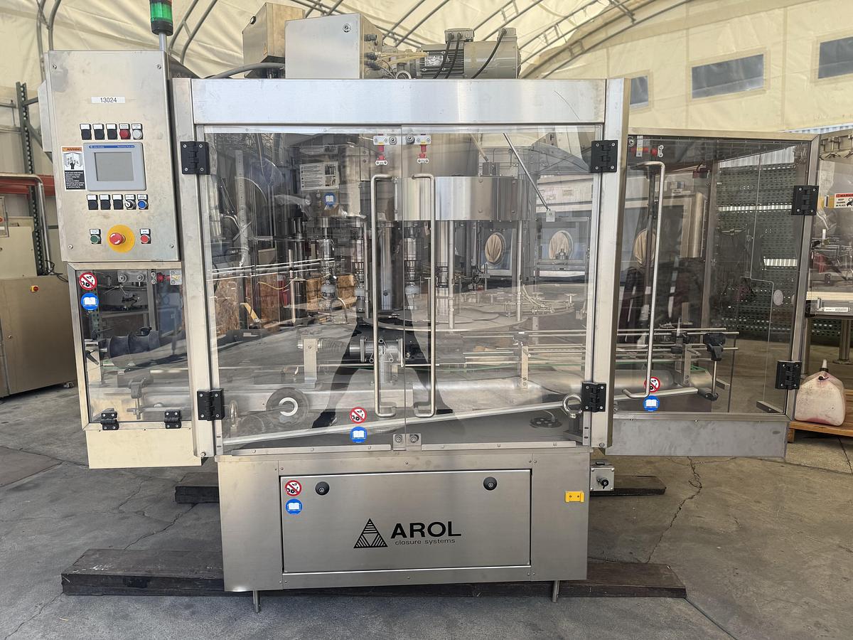 Used Arol Capper with Hopper and Elevator