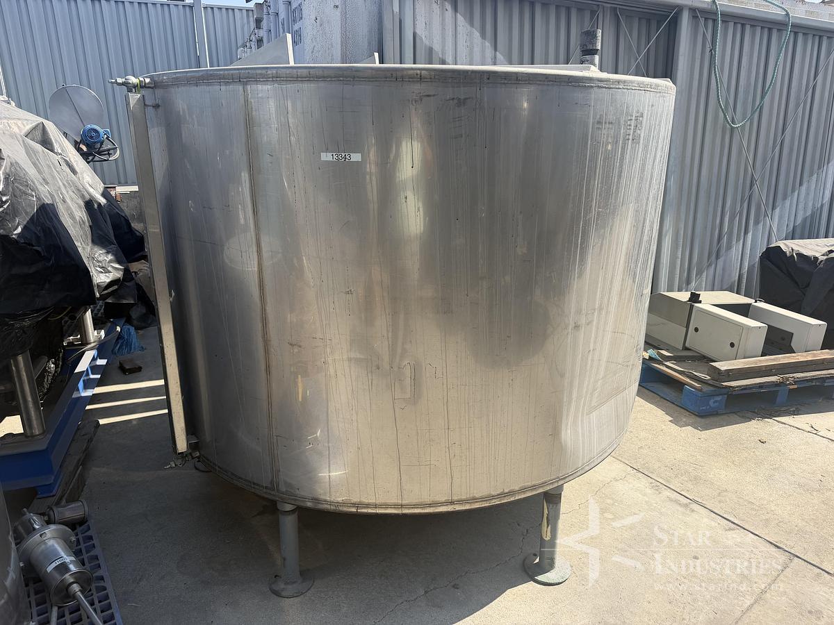 Used 1000 gallon SS Holding tank with small side mixer