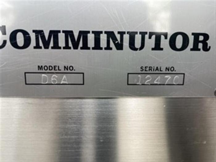 Used Fitzpatrick Fitzmill D6A with Purge System