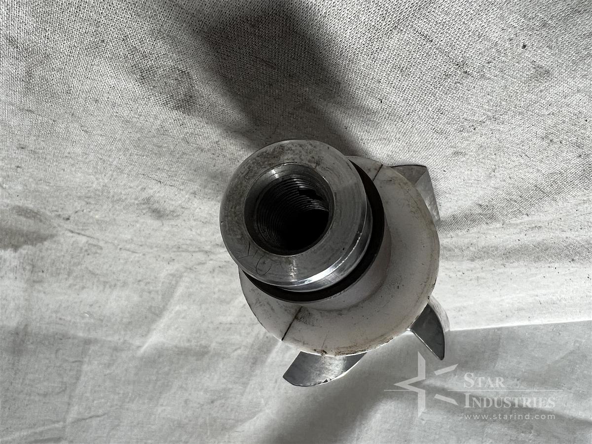 Used Stainless Steel Mixing Shaft for a Powder Grinder