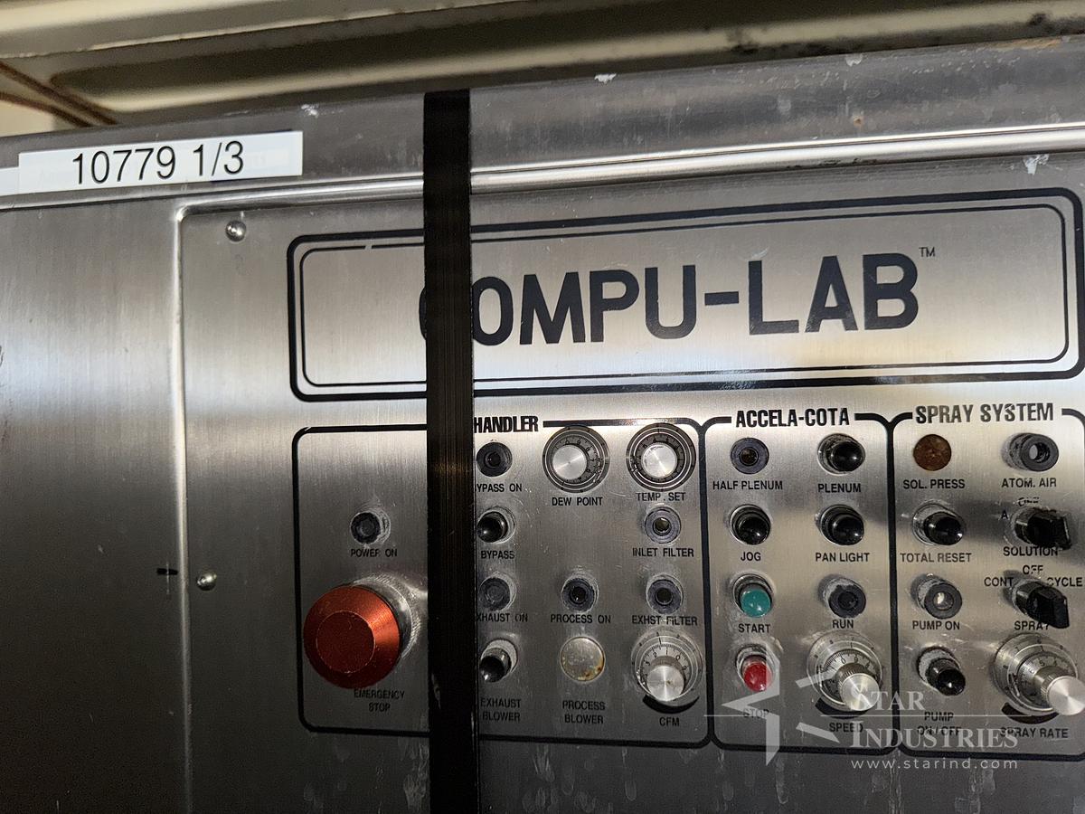 Used Thomas Compulab Coating Pan w/ 36", 24" & 12" Pans
