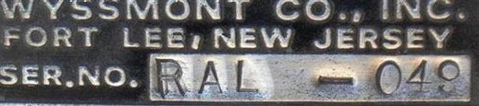 Used K10 WYSSMONT TURBO-DRYER, 304 S/S