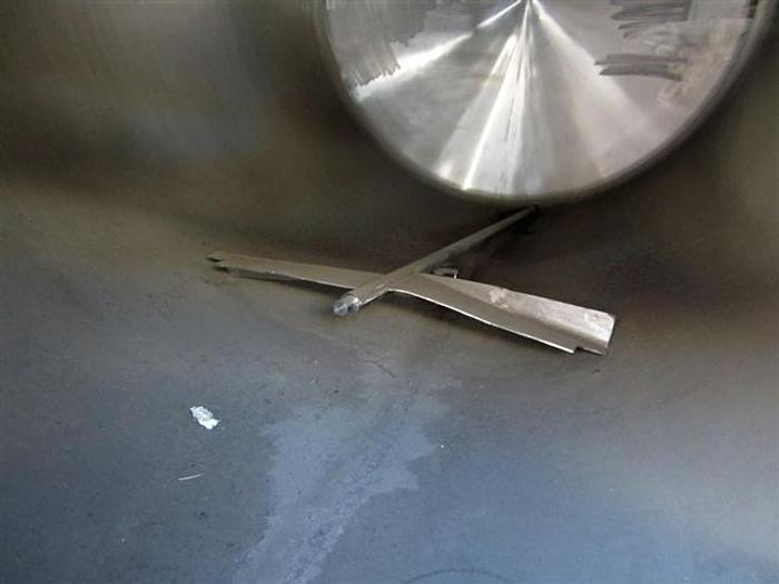 Used 3,000 gallon Storage Tank, s.s., horizontal