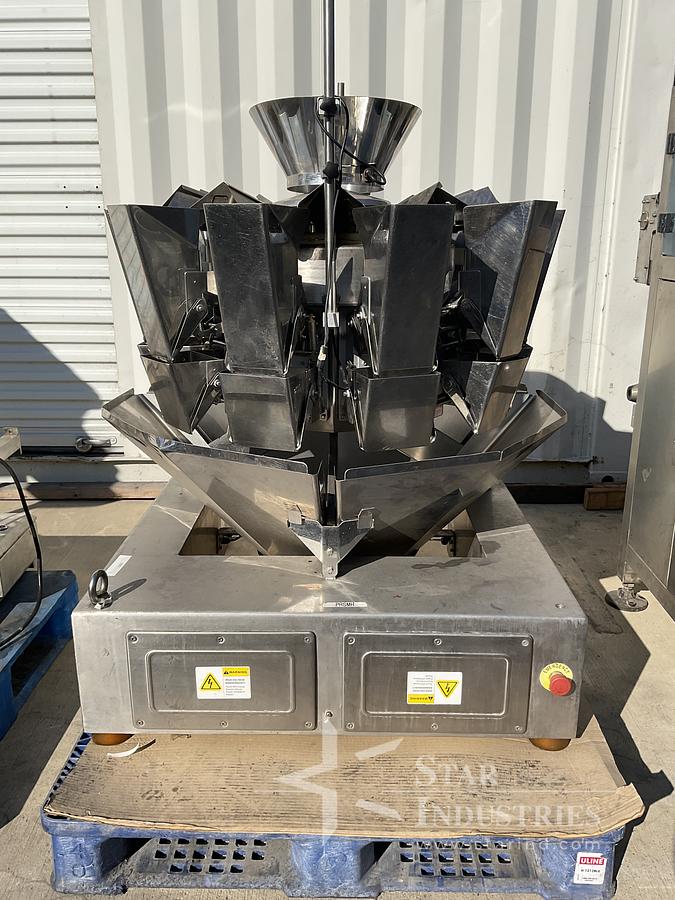 Used AFG Process System Vertical Form, Fill, Seal Bagger w/ 10 Head Scale