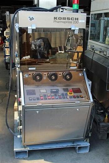 Used One used Korsch 14 station D-tooled PH230 Tablet Press