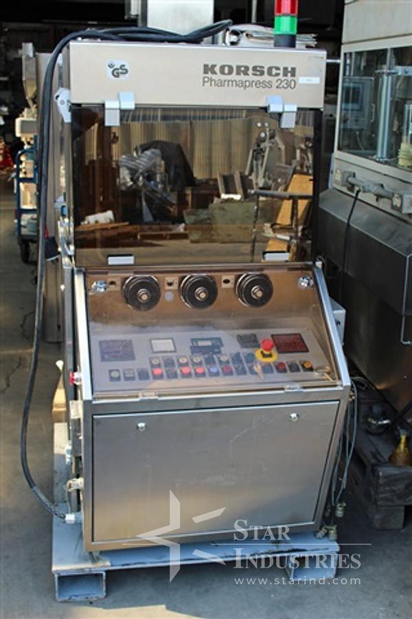 Used One used Korsch 14 station D-tooled PH230 Tablet Press