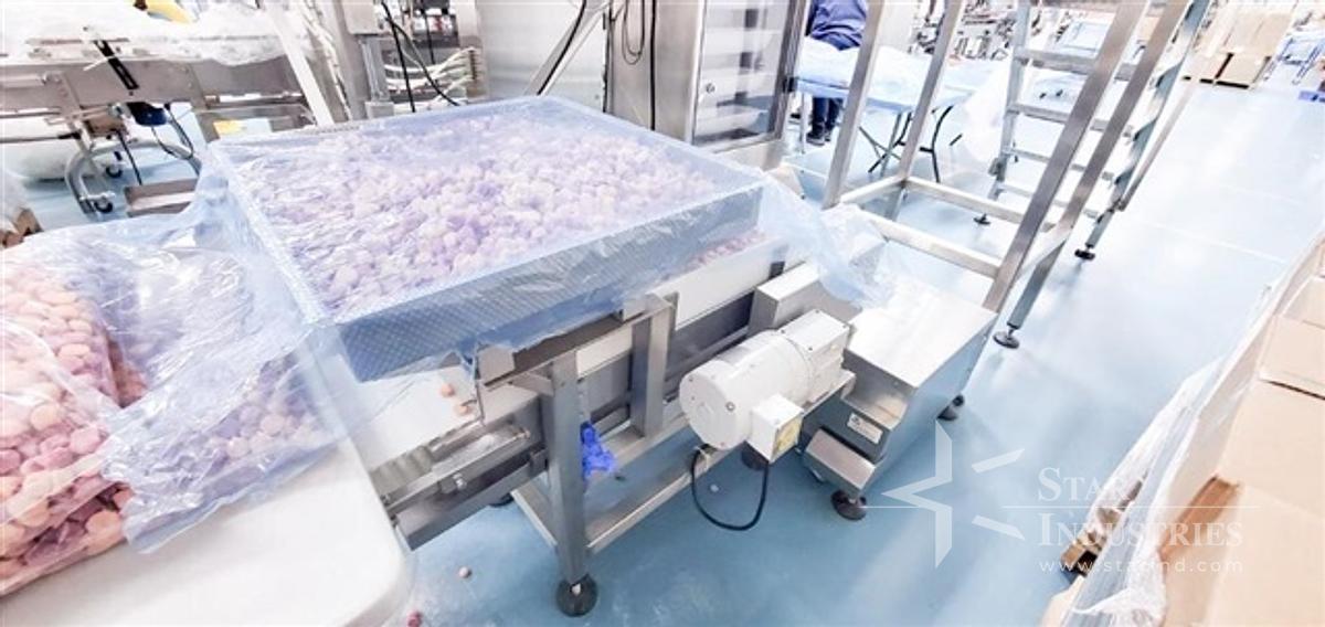Used Ohlson Linear Gummy Packaging Line with Scale and Bottling System