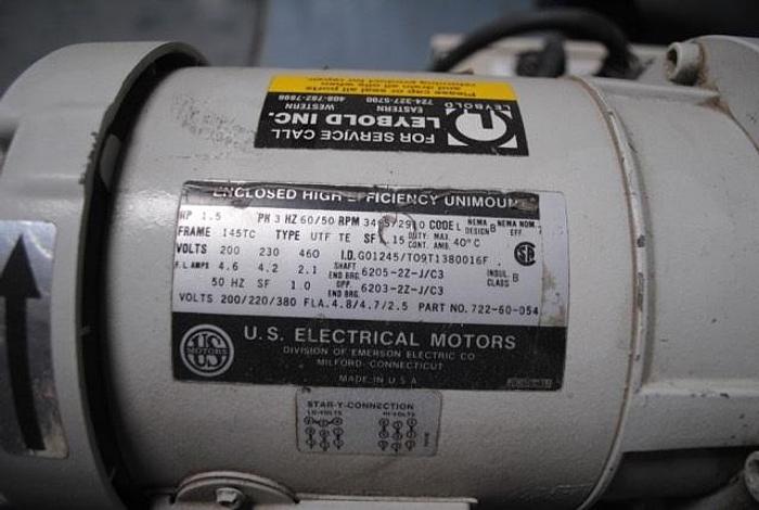 Used Leybold vacuum pump with model D40B