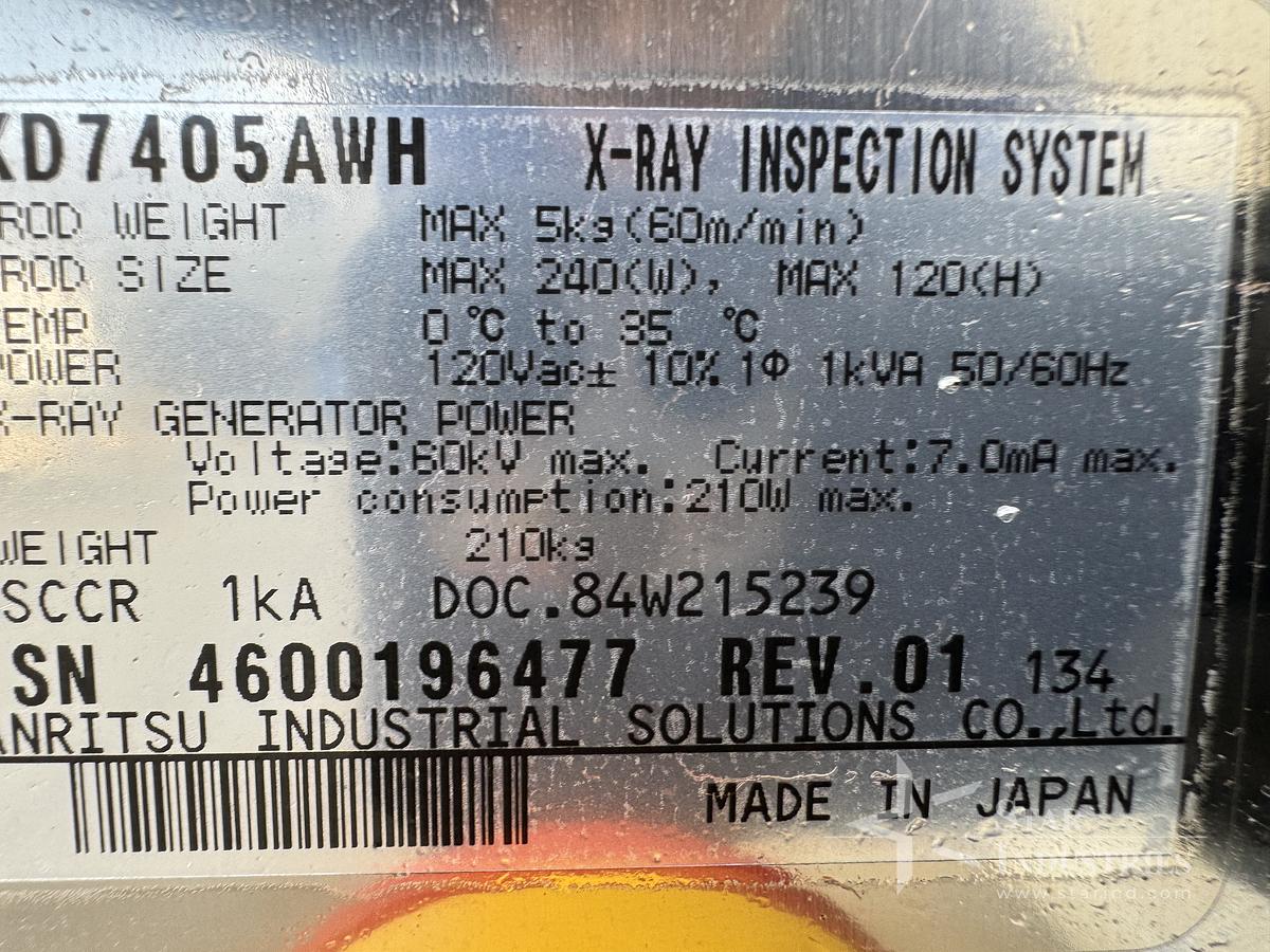 Used ANRITSU- X-RAY INSPECTION SYSTEM