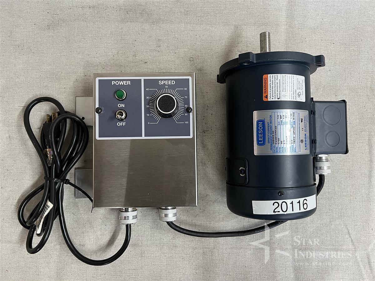 Used Leeson Direct Current Permanent Magnet Motor with Speed Control