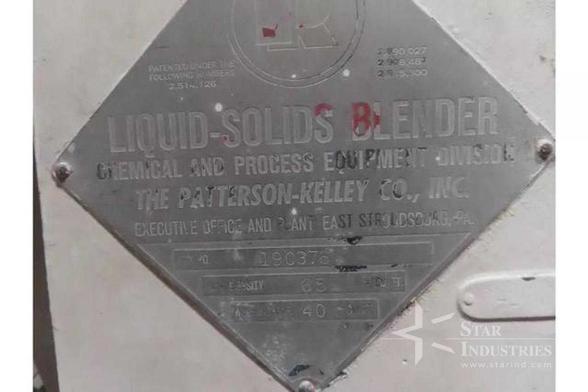 Used Patterson Kelly Liquid Solids V-Blender 40 cubic ft