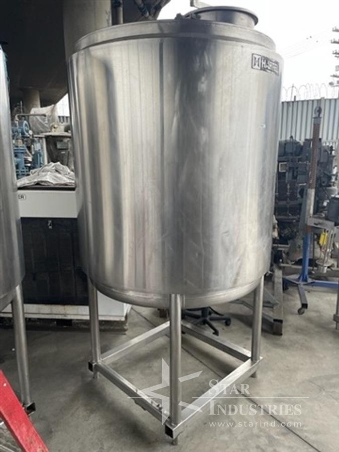 Used 600 gallon Hartel Stainless Steel Insulated Tank